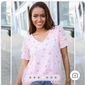 Ditzy Floral lined Top